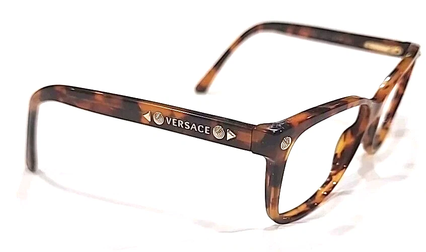 Versace 3190 5074 Gafas Tortuga Ovaladas 52-16 140 Italia Falta Tachuela en Brazo Foto 3 de 4
