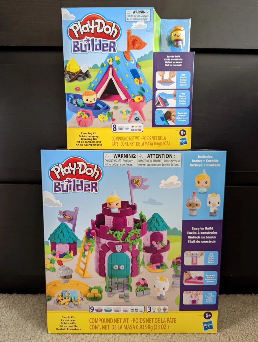 Play Doh Builder Castle Camping Kit Building Set New Sealed