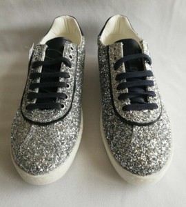 navy glitter trainers