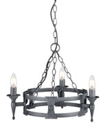 Kronleuchter HäNgeleuchte D 52 Cm Esszimmerleuchte Deckenlampe 3 Flammig Eisen