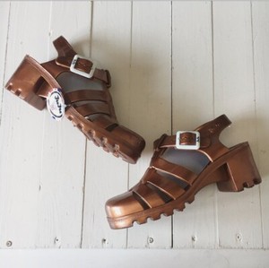 juju heeled jelly sandals