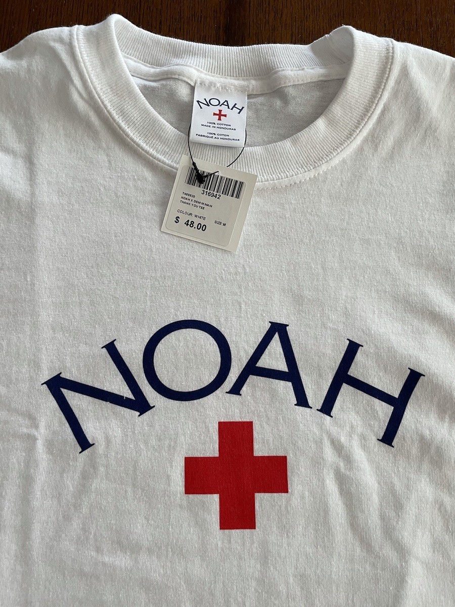 トップス NOAH Thank You Core Logo Tee White Noah Thank You Core Logo Tee Relief Shirt Size M SOLD OUT IN HAND