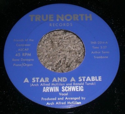 A Star And A Stable Christmas Angel Arwin Schweig~VG++ Vinyl~Holiday 7''~FAST!!!