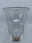 STIL Romania Optic Gold Trim Braided Crystal Wine Glasses Set Of 4 — photo 5