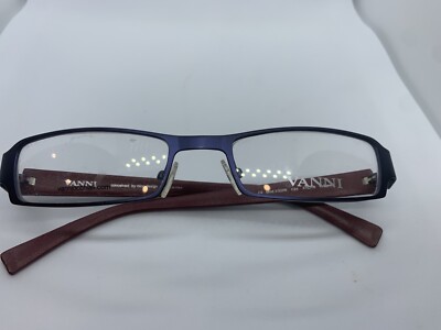 NEW VANNI OCCHIALI V3206 C24 DARK BLUE W/ BURGUNDY/BLACK 51/18/135MM