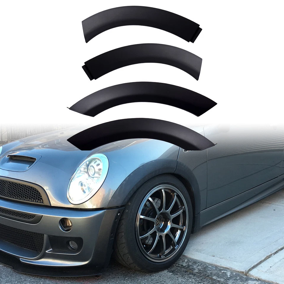 4PCS For 2002-2008 Mini Cooper Front LH & RH Wheel Arch Fender Flares Hood Trim - Imagem 2 de 4
