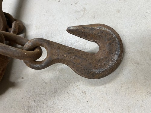 J. E. Shaffer Tulsa Okla Heavy Duty 1/2" Chain Come Along with 3' Chain - Picture 12 of 19