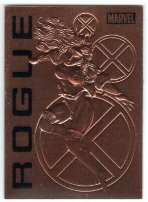 MARVEL 2012 BRONZE AGE E5 BRONZE EMBOSSED INSERT TRADING CARD ROGUE