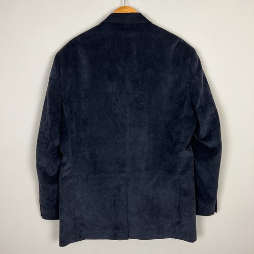 Chaps Sport Coat Blazer Jacket Mens 42R Navy Blue Corduroy Two Button Business - Picture 6 of 12