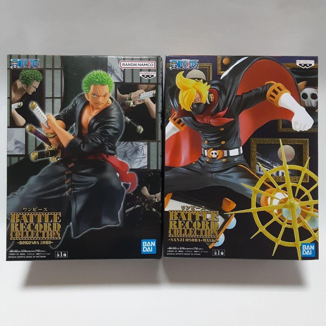 One Piece Roronoa Zoro Sanji Osoba Mask Figure Set Battle Record