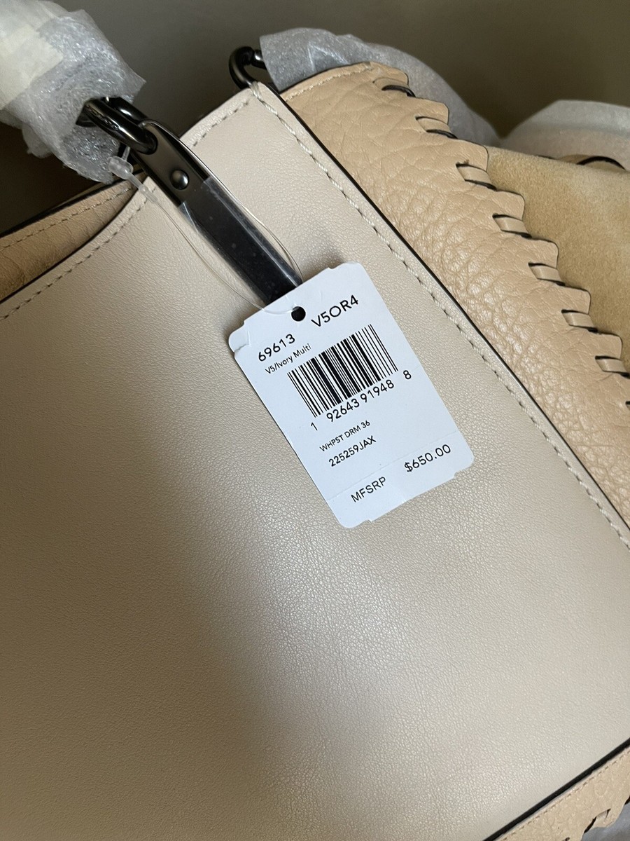 Coach Dreamer 36 In Colorblock With Whipstitch 69613 Ivory Multi