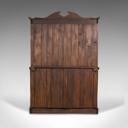 Large Antique Sideboard, English, Oak, Mirror, Cabinet, Arts & Crafts, Victorian - Picture 6 of 12