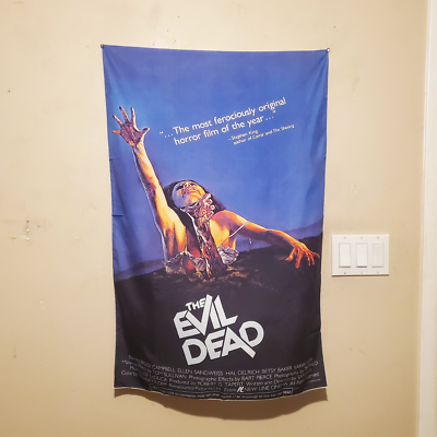 Evil Dead 2x3 foot tapestry - Horror movie banner wall flag Ash