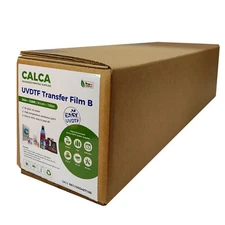 CALCA 24" x 328ft UV DTF Transfer Film B Roll Crystal Label Transfer Film USA