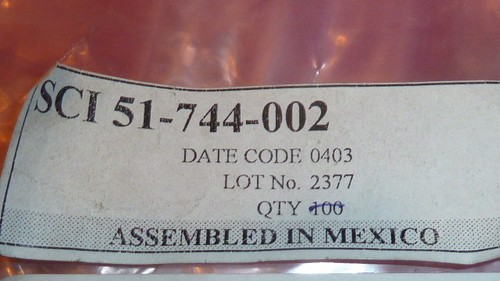 NEW 2PCS SCI 51-744-001 IC Feedthrough FILTER RFI 5500pF Pi 8-32 , 2-PIN SILVER - Picture 5 of 10