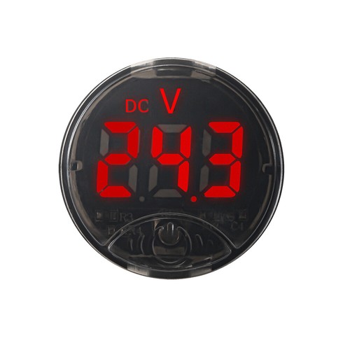 Dc7-120V 265V Auto-Voltmeter Led-Digitalanzeige Runder Zweidraht- A K - Bild 14 von 22
