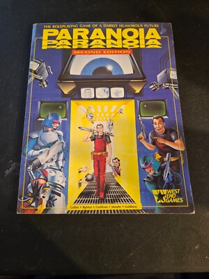 PARANOIA RPG 2nd Edition Rulebook West End Games 1987