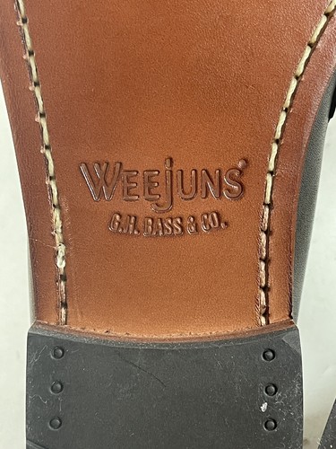 G.H. Bass Weejuns Jeremy Brown Men’s Sz 7.5D Tassel Loafer New In Box - Picture 7 of 12