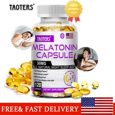 Sleep Aid Capsules Prolong deep sleep time - Non-GMO, Gluten-Free - 120 Capsules