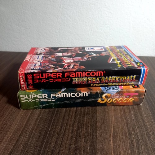 Lot 2 Game NBA Basketball Soccer Information II Super Famicom SFC SNES Sport Set - Picture 4 of 7