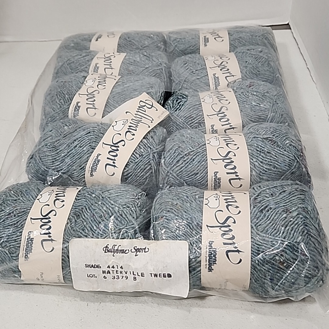 New10 Skeins Brunswick's Ballybrae Sport Yarn Unscoured Wool