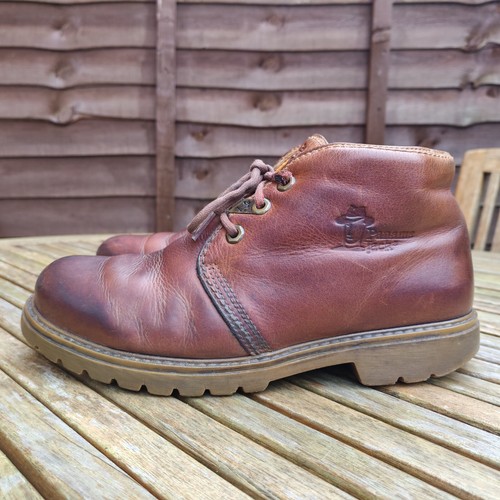 Panama Jack Brown Leather Boots UK 7 EU40 Ankle Lace up Waterproof Made in Spain - Picture 13 of 23
