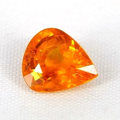 SHOLA Echt 2,15 Ct Natürlicher Golden Orange Saphir Nur Erhitzt aus Thailand - Bild 1 von 2