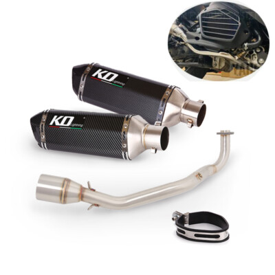 For Yamaha Zuma 125 2021-2022 Slip On Exhaust Tips Muffler Front Mid Pipe Escape