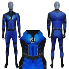 Mister Fantastic Cosplay Jumpsuit Fantastic Four Costume Adult Kids Halloween