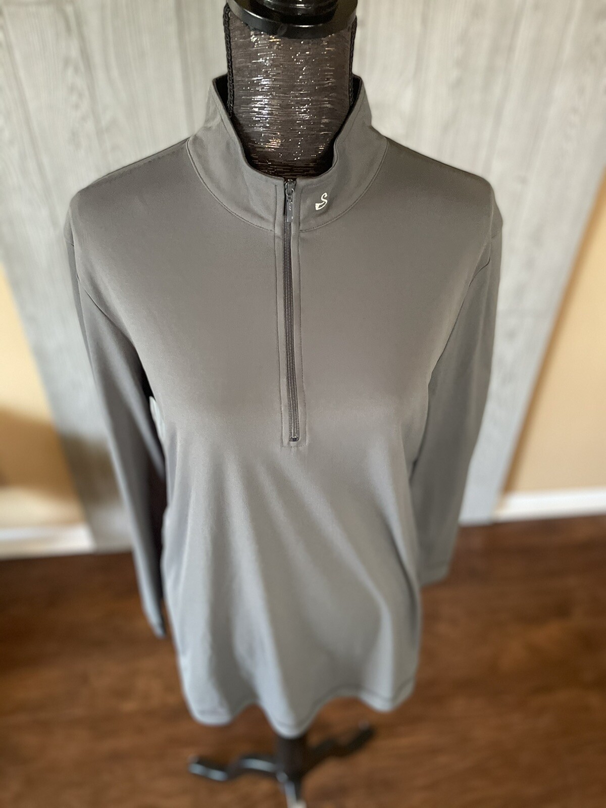 Swannies Gray Pullover Polyester Jacket Womens Si… - image 2