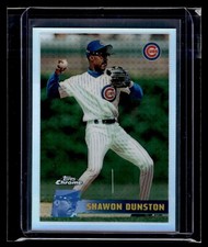 1996 Topps Chrome Refractor #160 Shawon Dunston Cubs *Iconic Set!*