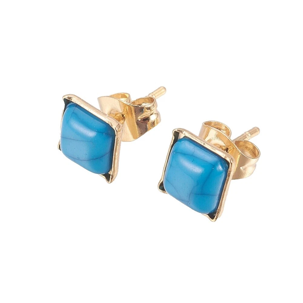 Pendientes de Moda de plástico de color turquesa