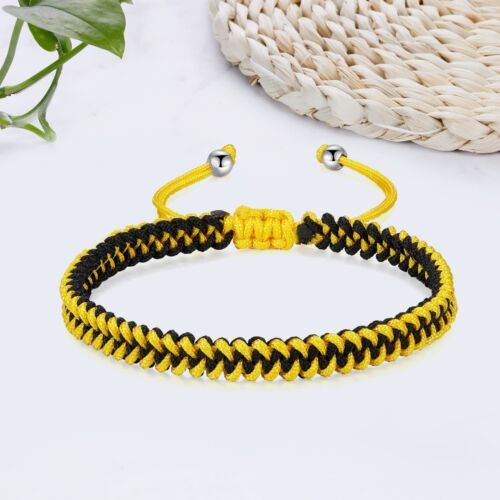 Braided Bracelet Ladies Men, Adjustable Rope Bracelet, Girls Boys Birthday Frien - Picture 2 of 7