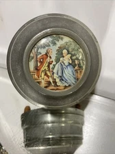 VTG. Antique Thorens Switzerland Metal Powder Music Box 🎵🎶Metal Bottom 1920’s