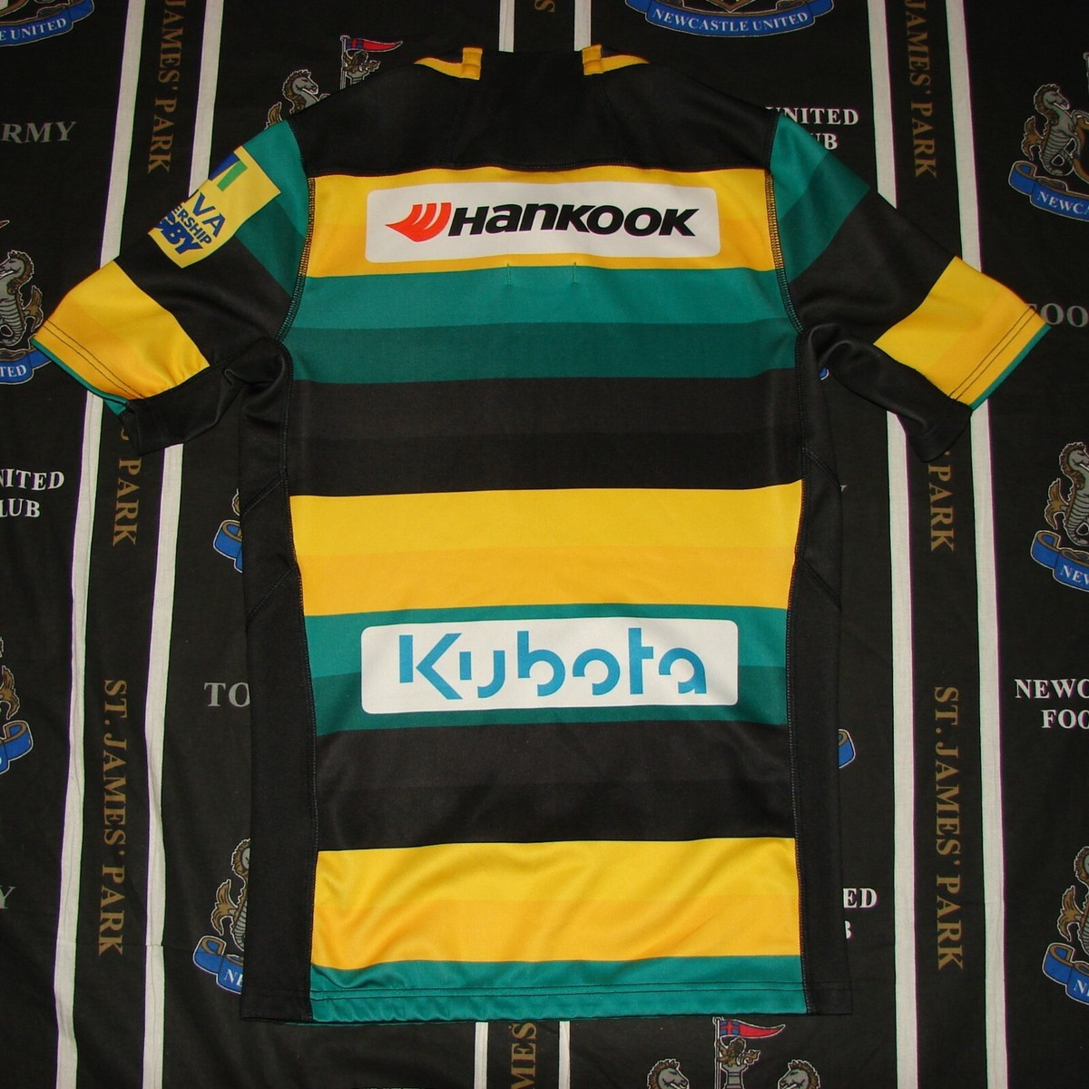 Maillot Domicile Northampton Saints 2016/2017 Macron - Taille XL, Occasion Très Bon état