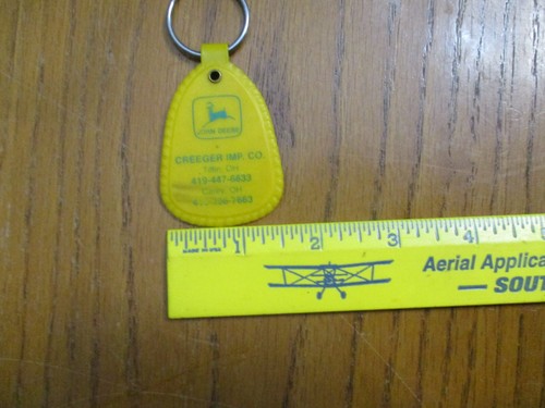 John Deere Key Chain - Creeger Imp. Co. - Tiffin and Carey, Ohio - Picture 4 of 4