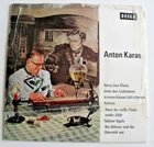 Anton Karas Autograph Signature Signed The Third Man 1960s 7" Record Cover Only