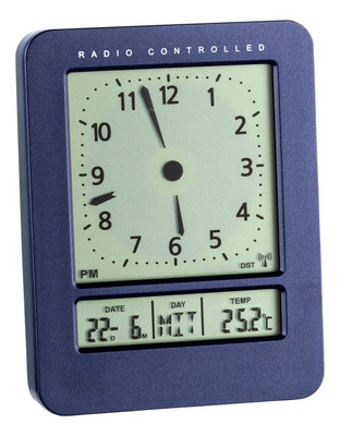 TFA 60.2530.06 Funkwecker DCF-77 digital Temperatur Reisewecker 2 Alarme Snooze