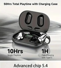 Cooligg Bluetooth 5.0 True Wireless Earbuds Headphones Earhook - Blue