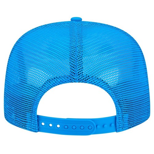 Detroit Lions New Era Striped A-Frame 9FIFTY Trucker Snapback Hat Cap Men's NFL - Picture 8 of 11
