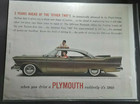 Original 1957 Plymouth Magazine Ad "3 Years Ahead of the Other Two!"