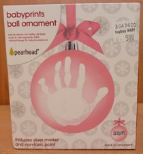 Pierhead Babyprints Ball Ornament Market Non Toxic Paint