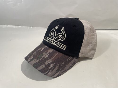 Realtree Truckermütze tarnfarben und schwarz Druckknopflasche Netz fesselnde Kopfbedeckung, neu - Bild 8 von 16