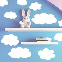 Fluffy Cloud Wall Decals -baby Nursery Room Wall Decor, New, Free Shipping on sale Fluffy Cloud Wall Decals -baby Nursery Room Wall Decor, New, Free Shipping on sale