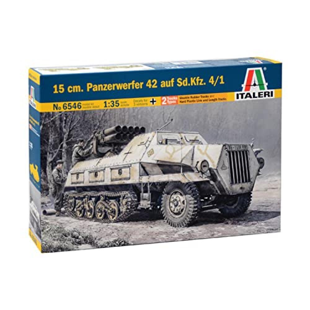 (TG. 15 cm) Italeri- Panzerwerfer 42 Auf SD.KFZ. 4/1-Model Kit-Scala 1:35, 15 cm