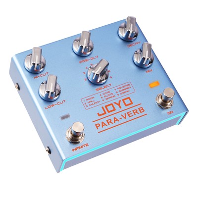 JOYO Digital Reverb Guitar Effect Pedal Stereo 9 Reverb Effects True Bypass