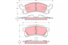 Plaquette de frein Chevrolet BERETTA