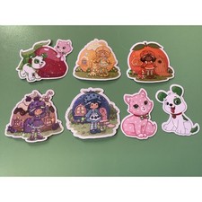 Strawberry Shortcake Friends Set of 7 Holographic Stickers - NWT - Inspired
