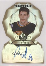 2020 Upper Deck SP Signature Edition Legends Decagons Gold Gino Odjick Auto 6is