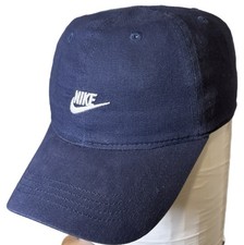 Nike Hat Cap Strap Back Navy Swoosh Just Do It Embroidered Child Youth 4/7 Kids